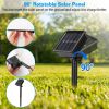 Solar Umbrella Lights Outdoor Parasol String Light 8 Lighting Mode Waterproof 104 LED 8 Bundles Warm White - Warm White