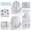 Wireless LED Spotlight 90 Degree Motion Sensor Night Lamp 360Â°Rotate Cordless Stairs Lights Battery Operated - White