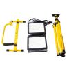 Dual Head Rotating Lamps Telescoping Adjustable LED Work Light  - Black Yellow - 10000 Lumens