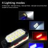 Powerful COB Work Light Rechargeable LED Flashlight Adjustable Waterproof Camping Lantern Magnet Design with Power Display - Type A-Big