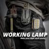 Powerful COB Work Light Rechargeable LED Flashlight Adjustable Waterproof Camping Lantern Magnet Design with Power Display - Type A-Big