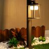 Outdoor Pathway LED Lights IP44 Waterproof Garden Lantern Modern Landscape Lighting - DARK GREY800