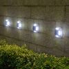 8 LED Solar Wall Light For Outdoor Courtyard Garden; Christmas Party Decoration; LED Lights - Warm Light - 4