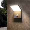 Porch Light; LED Modern Wall Mount Sconce; IP54 Waterproof 1800lm 18W 3000K - dark grey