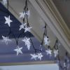 2Pcs Solar Powered String Lights 39.3FT 100LED Beads Fairy Star Lights - Color