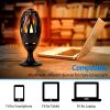 LED Flame Speakers Torch Wireless Speaker Waterproof Stereo Bass Speaker Outdoor Light-Up Speaker Atmosphere LED - Black