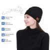 Men Gifts; BT Beanie Hat With Light; Men's Winter Hat With LED; Sports Cap With Headphones For Outdoor; Warm Fleece Hats Gift For Christmas - Black