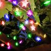 2Pcs Solar Powered String Lights 39.3FT 100LED Beads Fairy Star Lights - Color