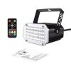 Disco Stage Light Strobe LED RGB DJ Dance Laser Party Lamp Stage Effect Lighting - Black