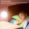 3Pcs LED Night Light Cordless Battery-Powered Closet Lamp Dimmable w/ Remote Stick-on - White