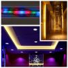 300 LEDs Strip Lights 5M/16.5ft 20 Colors RGB LED Strip IP65 Waterproof with Remote - White