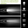 2Packs T6 Tactical Military LED Flashlight 50000LM Zoomable Rechargeable Flashlight Torch w/ 5Modes SOS Night Light  - Black