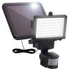 Garden Solar Powered LED Spotlight with Sensor Black - Black