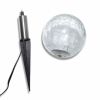 Solar Bowl 3 LED Garden Lights with Spike Anchors & Solar Panel - White