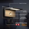 inowel Outdoor Motion Sensor Porch Light Outdoor Wall Light Fixture Modern LED Exterior Wall Sconce for Front Door Garage Patio Garden 17311 - Grey