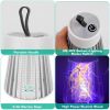 Electric Bug Zapper Mosquito Insect Killer Lamp Portable LED Light Fly Trap Catcher with LED Light - White