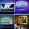 TV LED Backlight Strip 6.56ft Waterproof RGB Strip Light USB Monitor Lighting Kit w/ Remote Controller - RGB