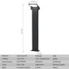 Inowel Outdoor Pathway Lights LED Bollard Light Landscape Path Light Modern Waterproof Driveway Lights 11706 - Black - 23.62in