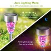 6Packs Solar Garden Lights Outdoor Solar Pathway Lights IP44 Water Resistant Landscape Lights - Multicolor