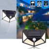 100 LED Solar Powered Light Motion Sensor Wall Yard Garden Outdoor Street Light - 1 pcs