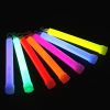 6in Fluorescent Stick With Hook And Red String; Outdoor Camping Adventure Camping Lighting; Luminous Survival Supplies - Yellow