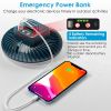 Portable Camping Fan Rechargeable Hanging Tent Lamp Emergency Power Bank with 3 Fan Speeds 2 Lighting Brightness - Camping Fan Light