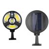 Round Solar Pathway Light - Black