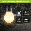 Plug-in Globe String Light Warm White Fairy Light Bulbs Outdoor Water Resistant - Warm White