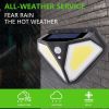 1pc Solar LED Security Light; Waterproof Motion Sensor Wall Lamp With 3 Lighting Modes; Sunlight Power Lighting For Garden Courtyard - 1