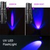 UV LED Flashlight Mini LED Torch 395nm blacklight Wavelength Violet Light Zoomable Pet Urine Scorpion Feminine hygiene Detector - mini uv flashlight