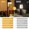 Outdoor Pathway LED Lights IP44 Waterproof Garden Lantern Modern Landscape Lighting - DARK GREY800