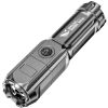 ABS Strong Light Focusing Flashlight Outdoor Portable Household Commonly Used Flashlight Lighting Flashlight - black