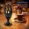 LED Flame Speakers Torch Wireless Speaker Waterproof Stereo Bass Speaker Outdoor Light-Up Speaker Atmosphere LED - Black