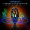 LED Flame Speakers Torch Wireless Speaker Waterproof Stereo Bass Speaker Outdoor Light-Up Speaker Atmosphere LED - Black