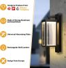 Outdoor Wall Sconce Exterior IP54 Waterproof LED for Porch Entryway Doorway 13W 750Lm 3000K - black