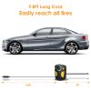 Portable Car Tire Inflator DC 12V Digital Car Air Pump Compressor Electric Air Pump with LED Light 150PSI - Black+Yellow