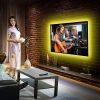 TV LED Backlight Strip 6.56ft Waterproof RGB Strip Light USB Monitor Lighting Kit w/ Remote Controller - RGB