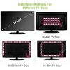 TV LED Backlight Strip 6.56ft Waterproof RGB Strip Light USB Monitor Lighting Kit w/ Remote Controller - RGB