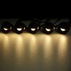 10pcs Warm White LED Deck Lights Set with Transformer & Wire - As Picture