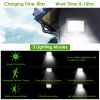 56 LEDs Outdoor Solar Security Light Flood Light Wall Solar Lamp Motion Sensor Solar Light LED Garden Path Garage Light - Black