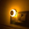 Portable Nightlight with Light Sensors LED Night Light for Kids Room Bathroom Night Light - Amber light