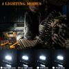 1Pack LED Working Light High Lumen Rechargeable Floodlight Portable Foldable Camping Light With 360Â° Rotation Stand - Yellow