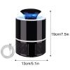 1pc Home Mosquito Killer Lamp; LED Insect Fly Zapper Bug Trap Catcher Night Light - Black