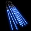 Meteor Lights 8 pcs 11.8" Blue 192 LEDs Indoor Outdoor - Blue