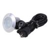 5pcs Warm White LED Deck Lights - black