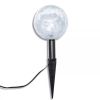 Solar Bowl 3 LED Garden Lights with Spike Anchors & Solar Panel - White