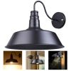 14in Wall-mounted Metal Light/Black - US