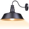 14in Wall-mounted Metal Light/Black - US