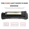 Folding LED Work Light Portable Spotlight with Magnetic Base Clip USB Charging Repair Torch Movable Work Light Flashlight - Black