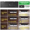 Solar Lights 118 LEDs Solar Wall Light Outdoor Motion Sensor Lamp IP65 Waterproof  - Black